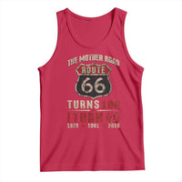 Route Highway 66 Turns 100 I Turn 45 Tank Top Vintage 1981 Road Sign 45th Birthday Gift
