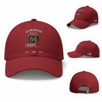 Route Highway 66 Turns 100 I Turn 40 Baseball Cap Vintage 1986 Road Sign 40th Birthday Gift