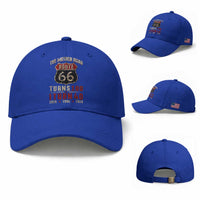 Route Highway 66 Turns 100 I Turn 40 Baseball Cap Vintage 1986 Road Sign 40th Birthday Gift