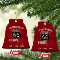 Route Highway 66 Turns 100 I Turn 40 Ceramic Ornament Vintage 1986 Road Sign 40th Birthday Gift