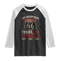 Route Highway 66 Turns 100 I Turn 40 Raglan Shirt Vintage 1986 Road Sign 40th Birthday Gift