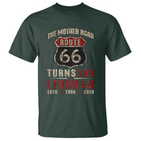 Route Highway 66 Turns 100 I Turn 40 T Shirt Vintage 1986 Road Sign 40th Birthday Gift