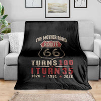 Route Highway 66 Turns 100 I Turn 35 Throw Blanket Vintage 1991 Road Sign 35th Birthday Gift