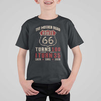 Route Highway 66 Turns 100 I Turn 35 T Shirt For Kid Vintage 1991 Road Sign 35th Birthday Gift