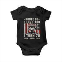 Route Highway 66 Turns 100 I Turn 75 Baby Onesie Vintage 1951 Born American Road Sign 75th Birthday Gift