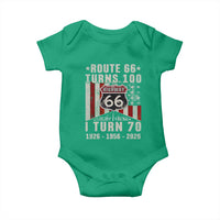 Route Highway 66 Turns 100 I Turn 70 Baby Onesie Vintage 1956 Born American Road Sign 70th Birthday Gift