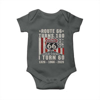 Route Highway 66 Turns 100 I Turn 60 Baby Onesie Vintage 1966 Born American Road Sign 60th Birthday Gift