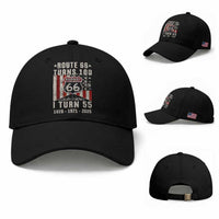 Route Highway 66 Turns 100 I Turn 55 Baseball Cap Vintage 1971 Born American Road Sign 55th Birthday Gift