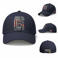 Route Highway 66 Turns 100 I Turn 55 Baseball Cap Vintage 1971 Born American Road Sign 55th Birthday Gift