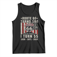 Route Highway 66 Turns 100 I Turn 55 Tank Top Vintage 1971 Born American Road Sign 55th Birthday Gift