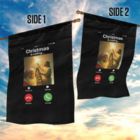 Funny Santa Jesus Video Call Garden Flag - Wonder Print Shop