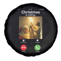 Funny Santa Jesus Video Call Spare Tire Cover - Wonder Print Shop