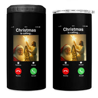 Funny Santa Jesus Video Call 4 in 1 Can Cooler Tumbler - Wonder Print Shop