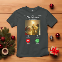 Funny Santa Jesus Video Call T Shirt - Wonder Print Shop