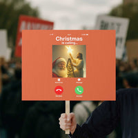 Funny Santa Jesus Video Call Protest Sign - Wonder Print Shop