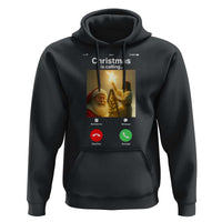 Funny Santa Jesus Video Call Hoodie - Wonder Print Shop