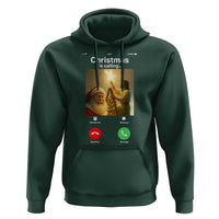 Funny Santa Jesus Video Call Hoodie - Wonder Print Shop