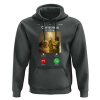 Funny Santa Jesus Video Call Hoodie - Wonder Print Shop