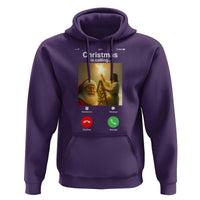Funny Santa Jesus Video Call Hoodie - Wonder Print Shop