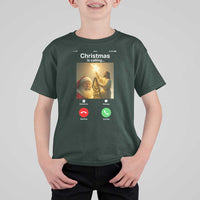 Funny Santa Jesus Video Call T Shirt For Kid - Wonder Print Shop
