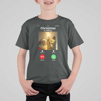 Funny Santa Jesus Video Call T Shirt For Kid - Wonder Print Shop