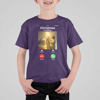 Funny Santa Jesus Video Call T Shirt For Kid - Wonder Print Shop