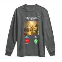 Funny Santa Jesus Video Call Long Sleeve Shirt - Wonder Print Shop
