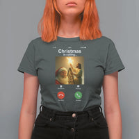 Funny Santa Jesus Video Call T Shirt For Women - Wonder Print Shop