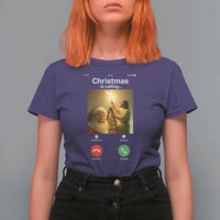Funny Santa Jesus Video Call T Shirt For Women - Wonder Print Shop