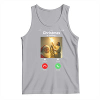 Funny Santa Jesus Video Call Tank Top - Wonder Print Shop