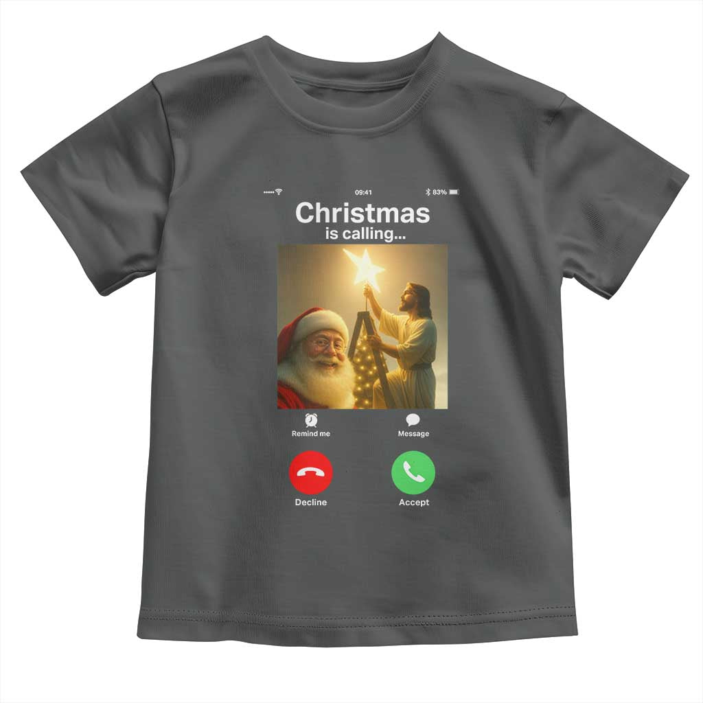 Funny Santa Jesus Video Call Toddler T Shirt - Wonder Print Shop