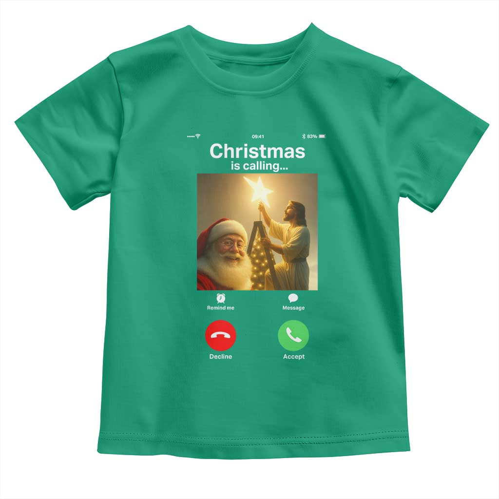 Funny Santa Jesus Video Call Toddler T Shirt - Wonder Print Shop