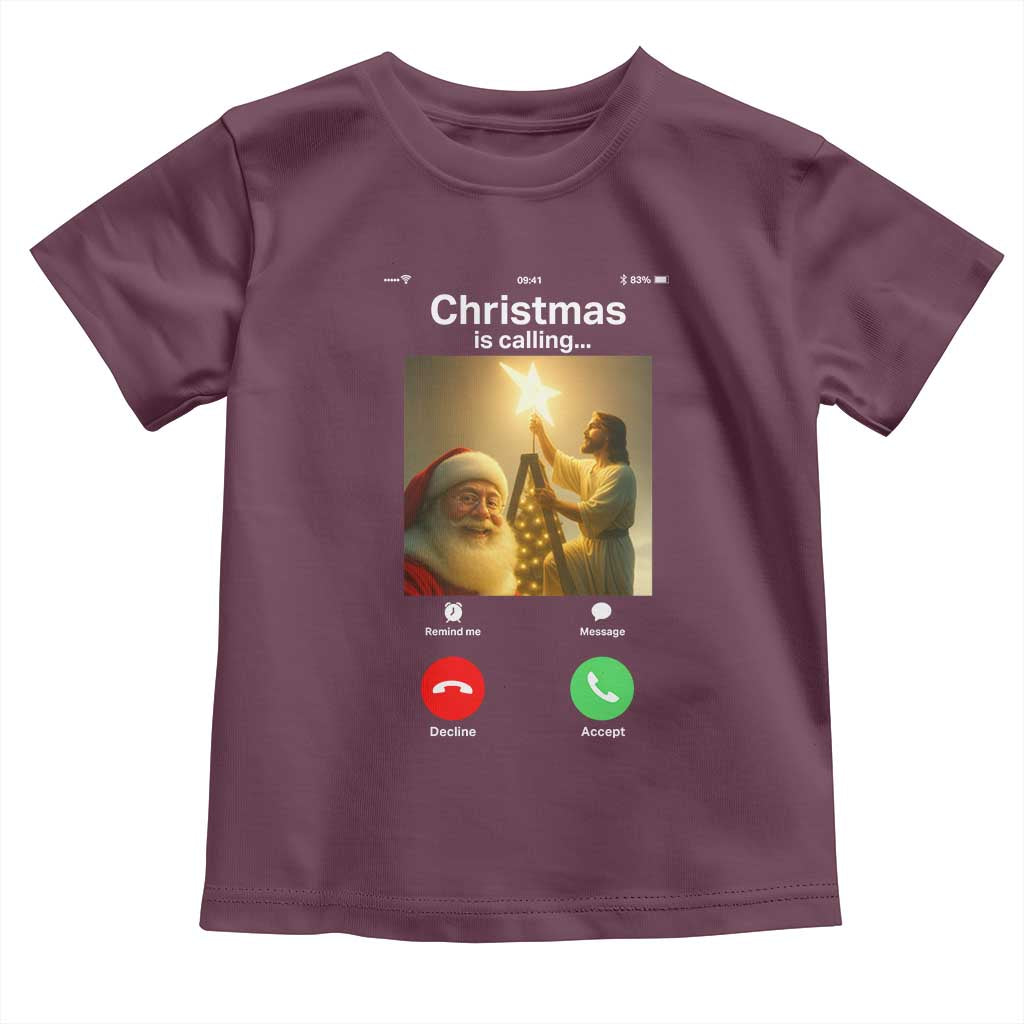 Funny Santa Jesus Video Call Toddler T Shirt - Wonder Print Shop