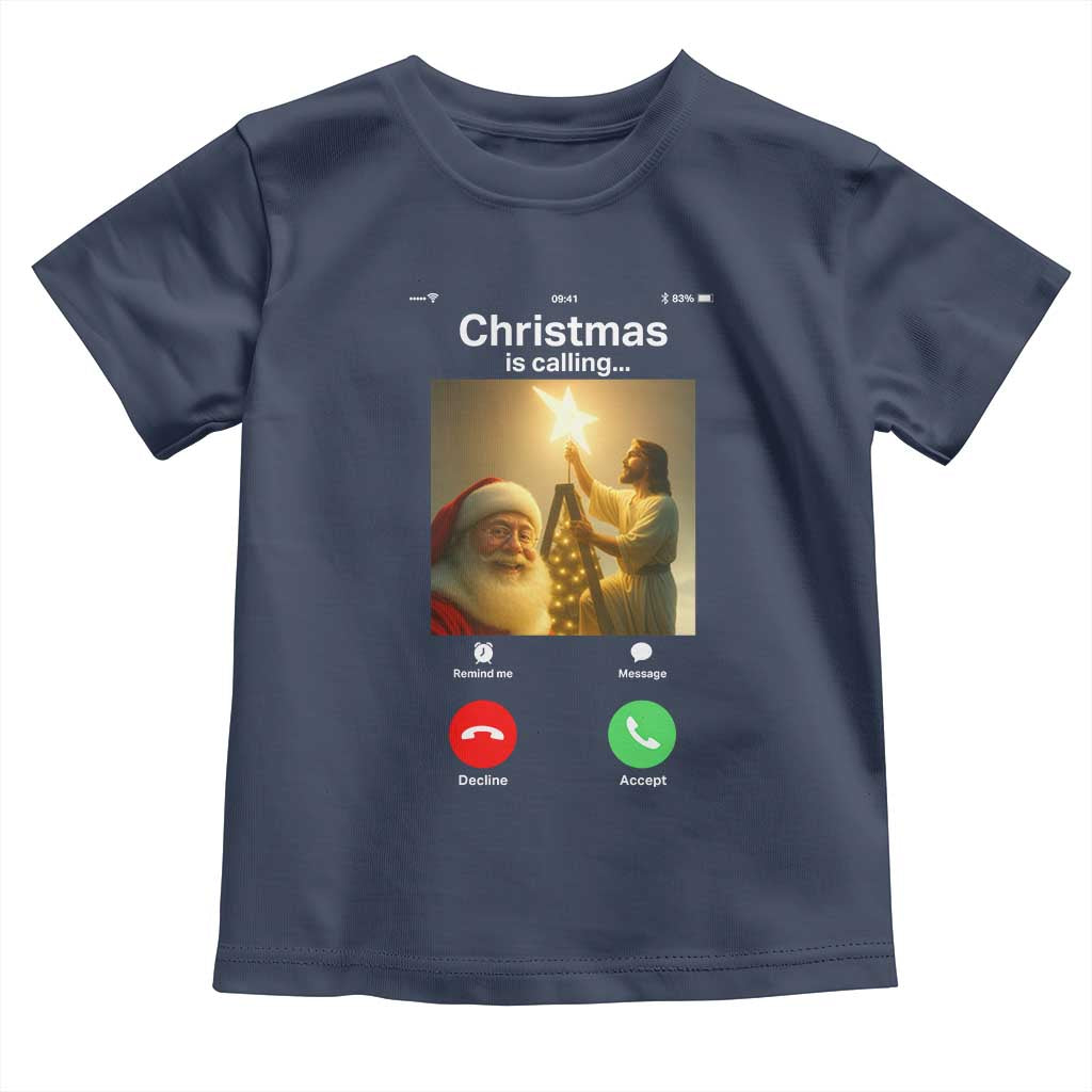 Funny Santa Jesus Video Call Toddler T Shirt - Wonder Print Shop