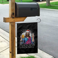 Jesus Christmas Garden Flag Funny Drinking Beer Xmas Holiday - Wonder Print Shop