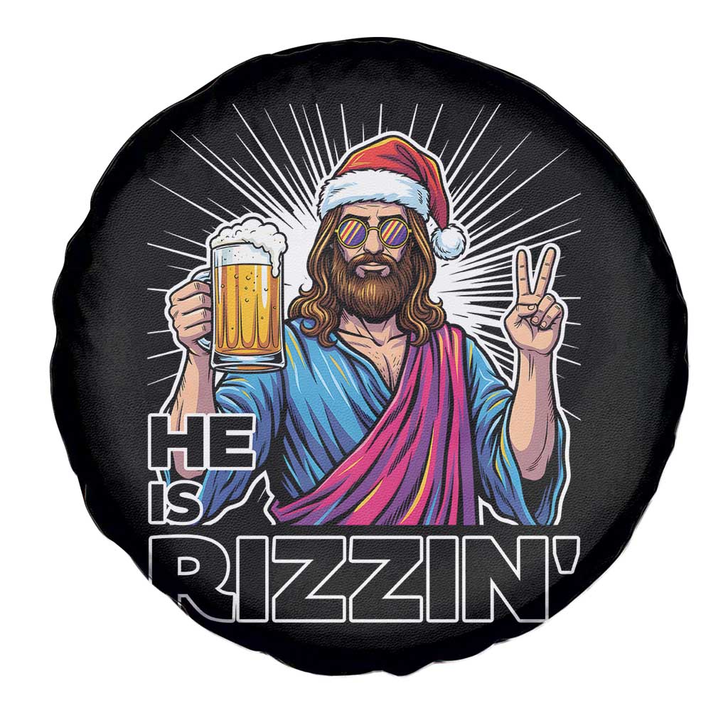 Jesus Christmas Spare Tire Cover Funny Drinking Beer Xmas Holiday - Wonder Print Shop