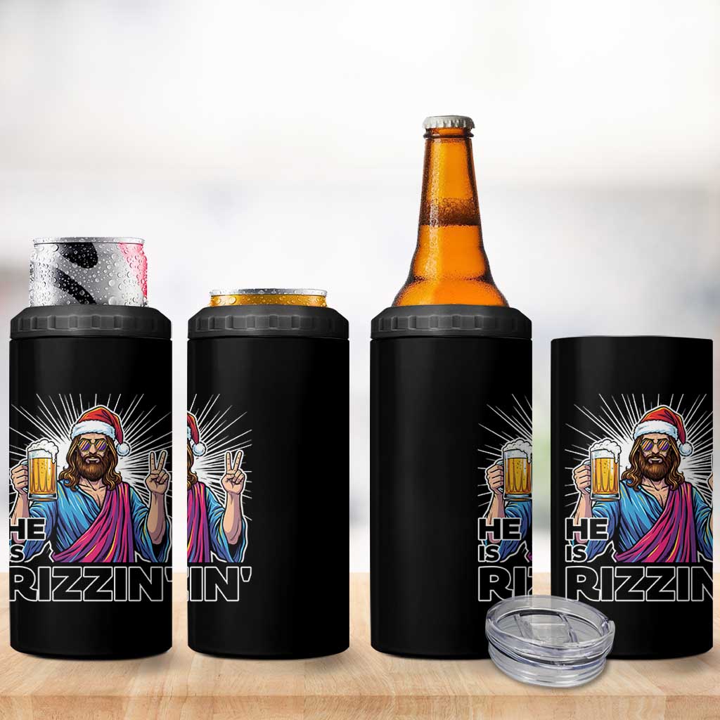 Jesus Christmas 4 in 1 Can Cooler Tumbler Funny Drinking Beer Xmas Holiday - Wonder Print Shop