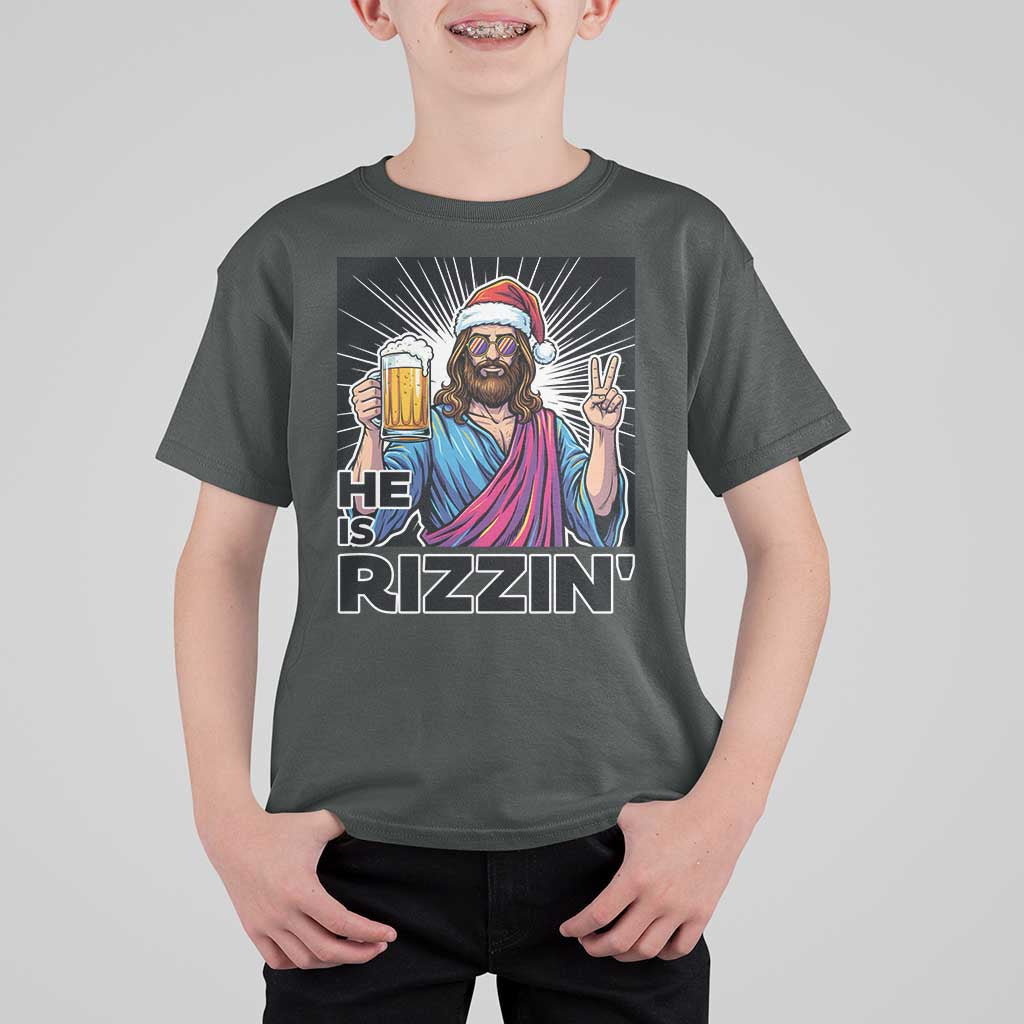 Jesus Christmas T Shirt For Kid Funny Drinking Beer Xmas Holiday - Wonder Print Shop