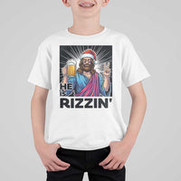 Jesus Christmas T Shirt For Kid Funny Drinking Beer Xmas Holiday - Wonder Print Shop