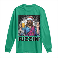 Jesus Christmas Long Sleeve Shirt Funny Drinking Beer Xmas Holiday - Wonder Print Shop