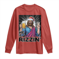 Jesus Christmas Long Sleeve Shirt Funny Drinking Beer Xmas Holiday - Wonder Print Shop