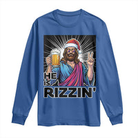 Jesus Christmas Long Sleeve Shirt Funny Drinking Beer Xmas Holiday - Wonder Print Shop