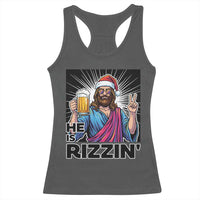 Jesus Christmas Racerback Tank Top Funny Drinking Beer Xmas Holiday - Wonder Print Shop