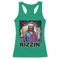 Jesus Christmas Racerback Tank Top Funny Drinking Beer Xmas Holiday - Wonder Print Shop