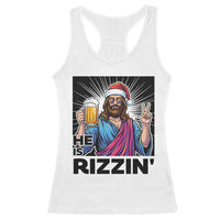 Jesus Christmas Racerback Tank Top Funny Drinking Beer Xmas Holiday - Wonder Print Shop