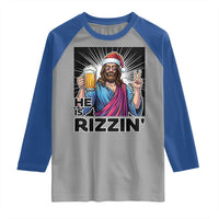 Jesus Christmas Raglan Shirt Funny Drinking Beer Xmas Holiday - Wonder Print Shop