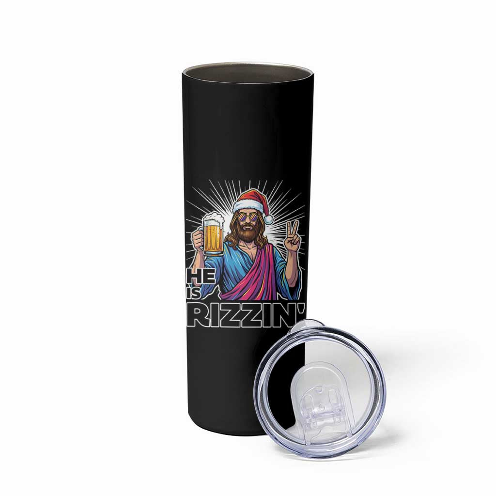 Jesus Christmas Skinny Tumbler Funny Drinking Beer Xmas Holiday - Wonder Print Shop