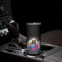 Jesus Christmas Skinny Tumbler Funny Drinking Beer Xmas Holiday - Wonder Print Shop