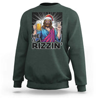 Jesus Christmas Sweatshirt Funny Drinking Beer Xmas Holiday - Wonder Print Shop