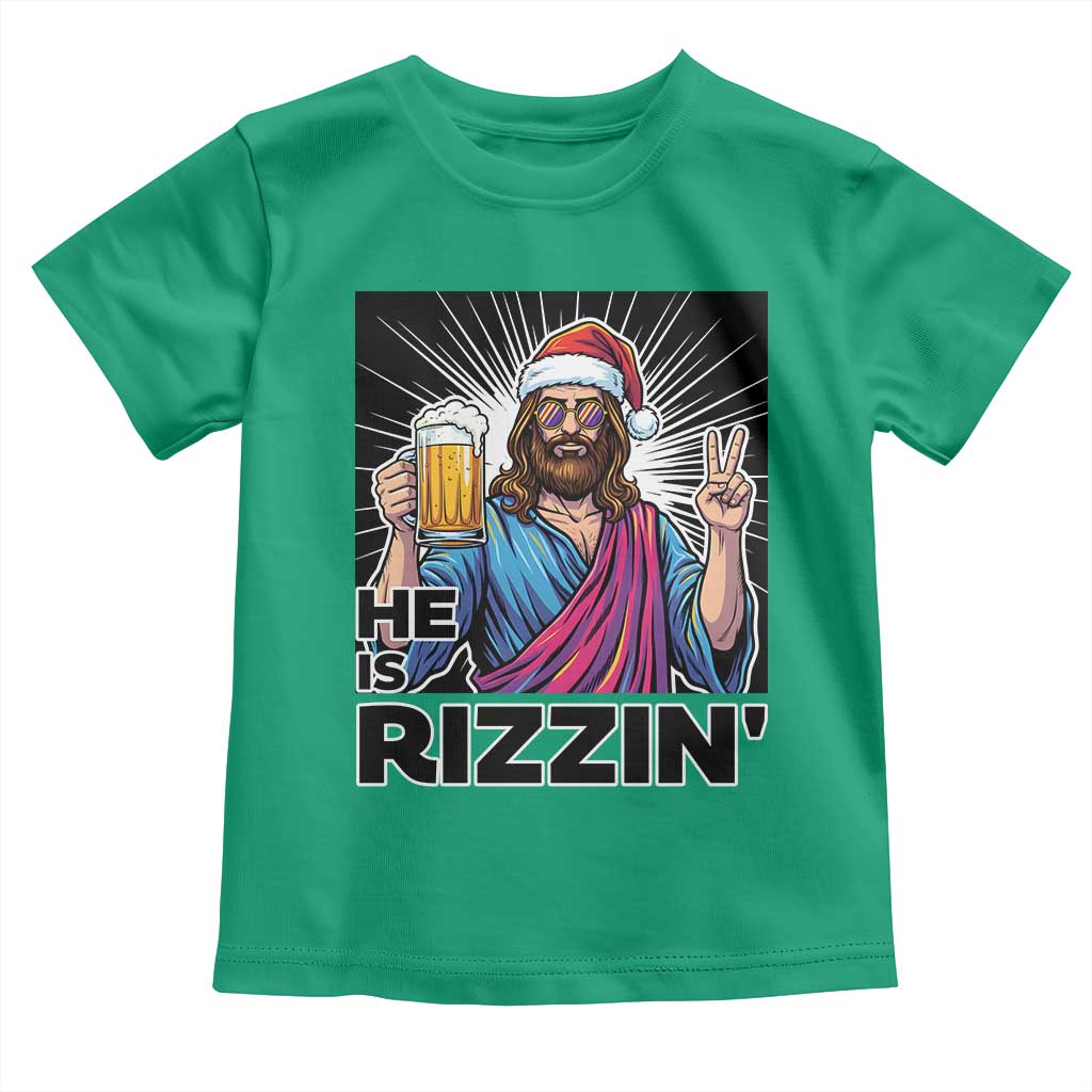 Jesus Christmas Toddler T Shirt Funny Drinking Beer Xmas Holiday - Wonder Print Shop